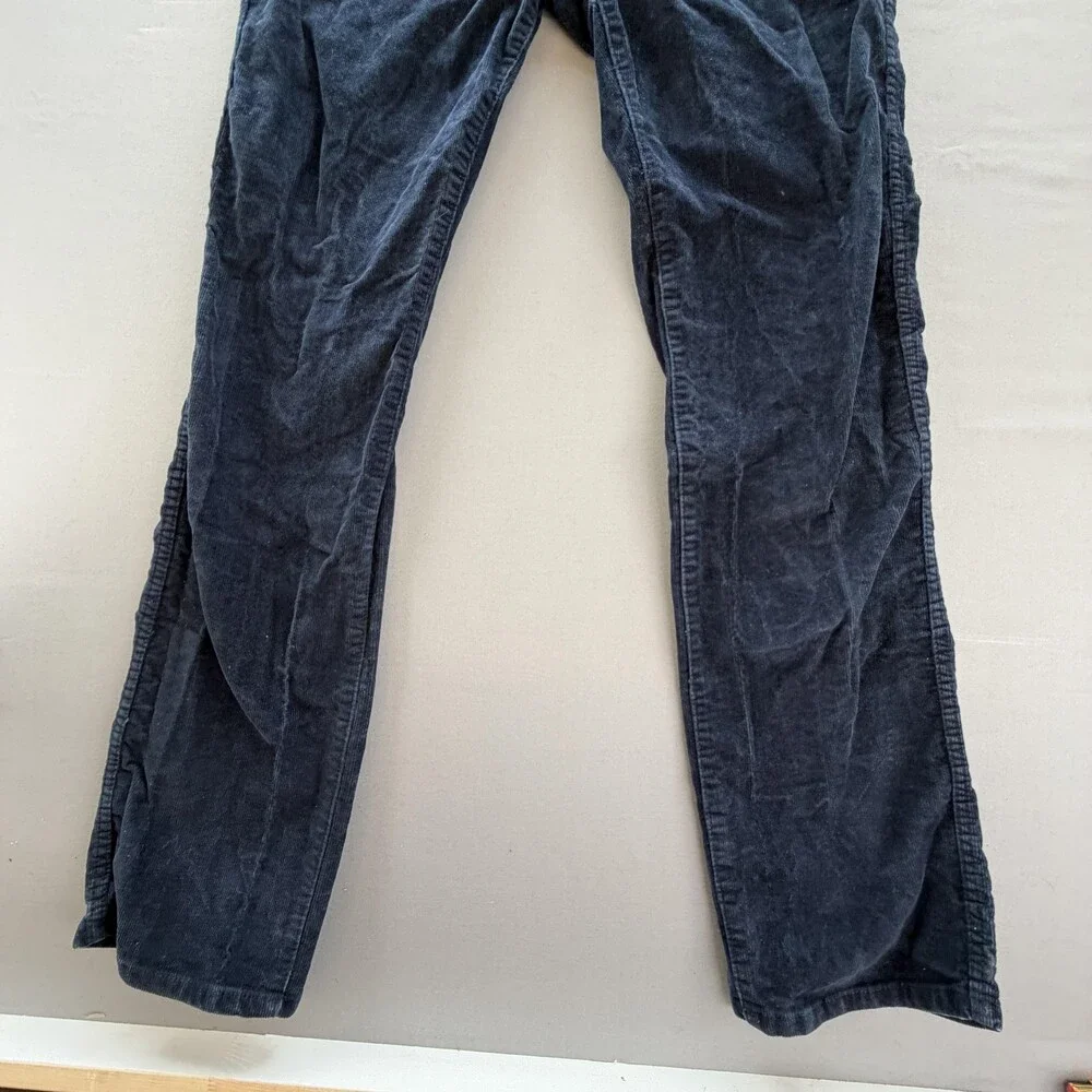 L.L. Bean Pants Mens 36x34 Blue Corduroy 5 Pocket Standard Fit Stretch (34 x33)